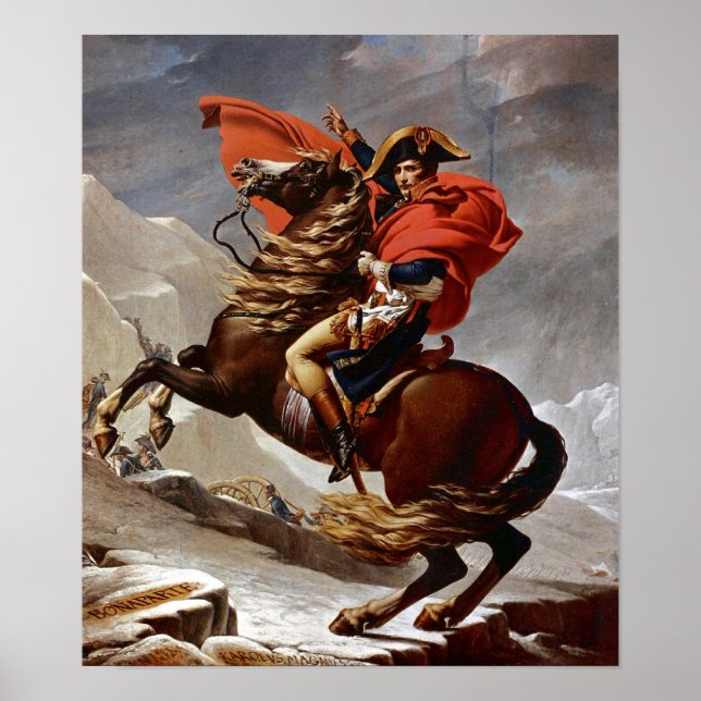 Napoleon überquert die Alpen Poster (Vorne)
