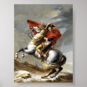 Napoleon überquert die Alpen Poster