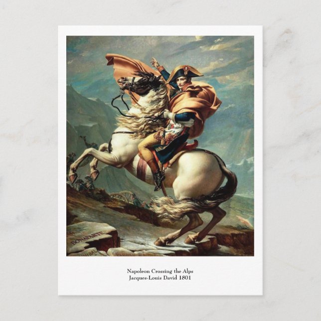 Napoleon überquert die Alpen Postkarte (Vorderseite)