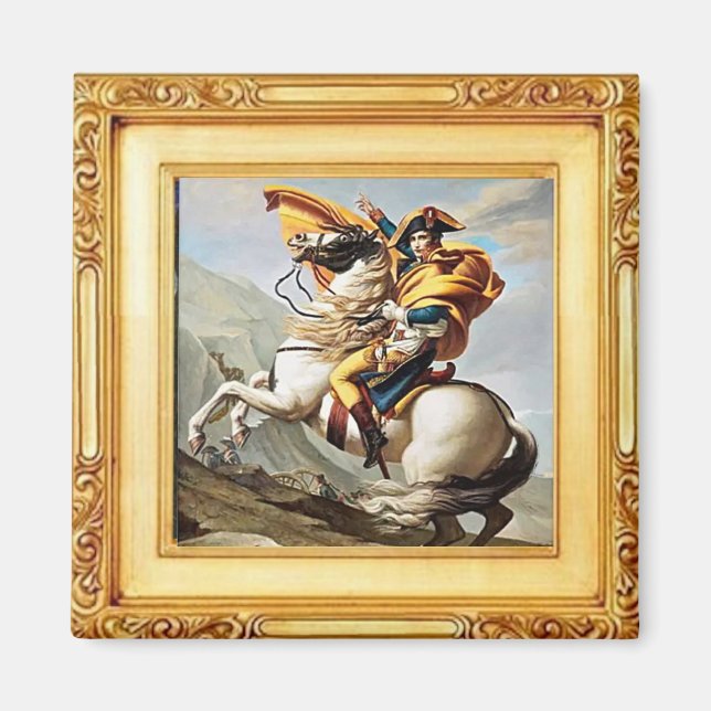 Napoleon überquert die Alpen von David - Magnet (Vorne)
