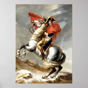 Napoleon überquert die Alpen von Jacques Louis Dav Poster
