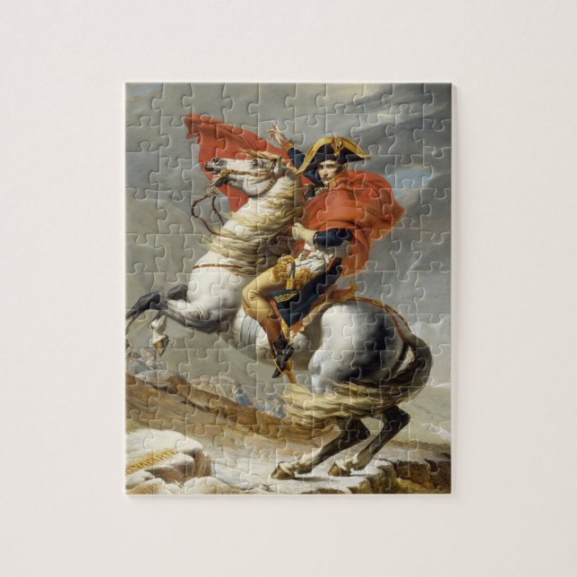 Napoleon überquert die Alpen von Jacques Louis Dav Puzzle (Vertikal)