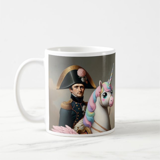 Napoleon und Kawaii Unicorn-Tasse Kaffeetasse (Links)