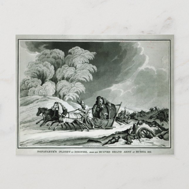 Napoleon verschleiert postkarte (Vorderseite)