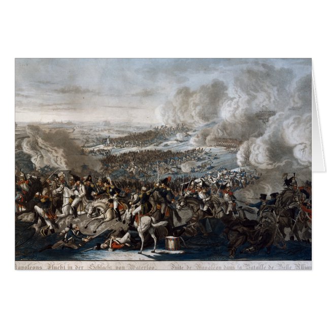 Napoleons Flug vom Kampf von Waterloo (Vorderseite (Horizontal))