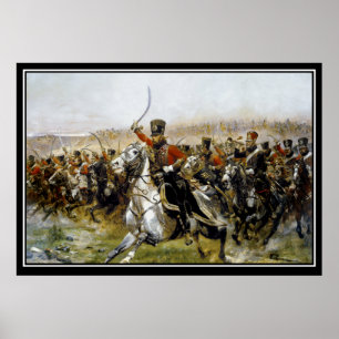 Napoleons Husaren Schlacht bei Friedland 1807 Poster