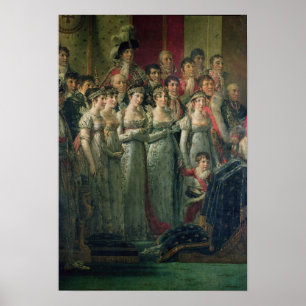 Napoleons Konsecration und Josephine Poster
