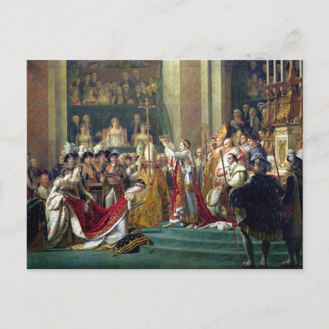 Napoleons Konsecration und Josephine Postkarte (Vorderseite)