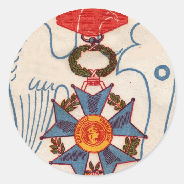 Napoleons Legion d'Honneur Medaillenaufkleber Runder Aufkleber (Vorderseite)