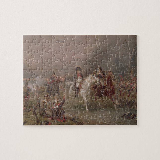 Napoleons Rückzug (Öl auf Leinwand) Puzzle (Horizontal)