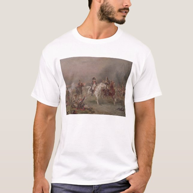 Napoleons Rückzug (Öl auf Leinwand) T-Shirt (Vorderseite)