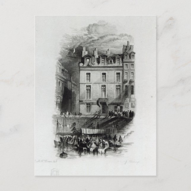 Napoleons Unterkünfte auf der Quai Conti, 1834-36 Postkarte (Vorderseite)