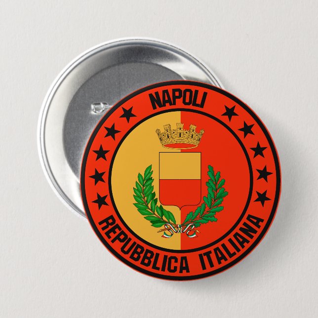 Napoli Button (Vorne & Hinten)
