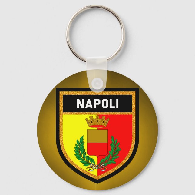 Napoli-Flagge Schlüsselanhänger (Vorderseite)