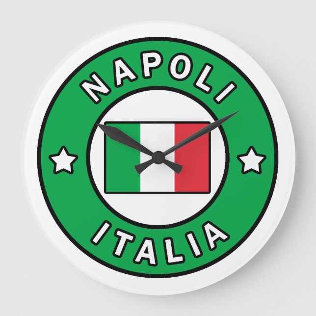 Napoli Italia Große Wanduhr (Vorderseite)