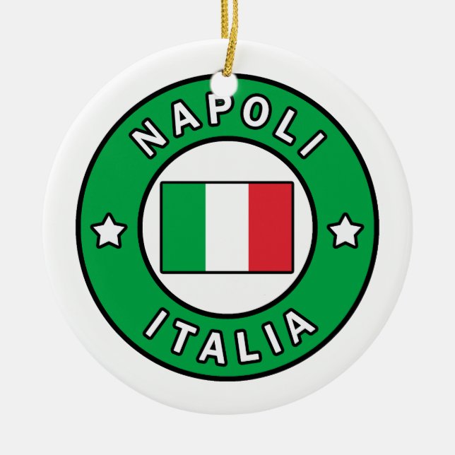 Napoli Italia Keramik Ornament (Vorne)