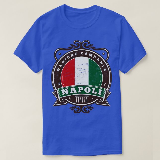 Napoli Italia Retro Italienische Region Design 2 T-Shirt (Design vorne)