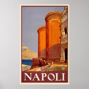 Napoli, Italien Vintage Travel Poster