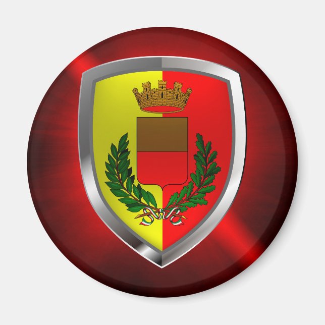 Napoli Mettalic Emblem Magnet (Vorne)