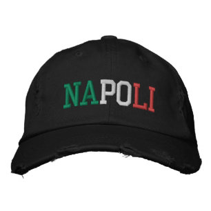 NAPOLI Neapel Italien Vintager Rot-Stil Bestickte Baseballkappe