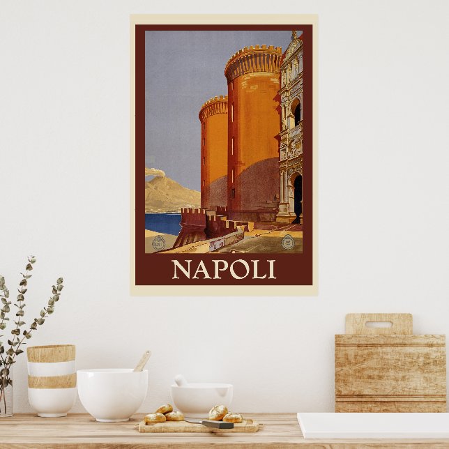 Napoli Vintage Travel  Poster (Küche)