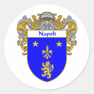 Napoli-Wappen (mantled) Runder Aufkleber