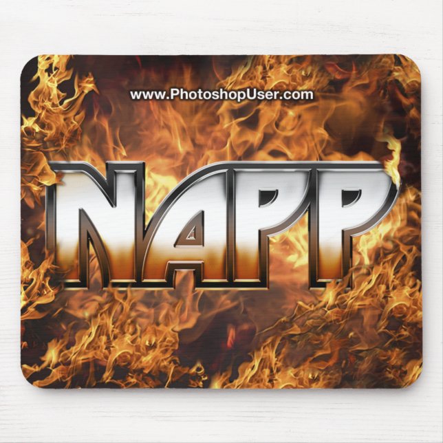 NAPP Mousepad - Feuer-Version (Vorne)
