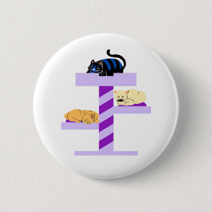 Napping Cat Button