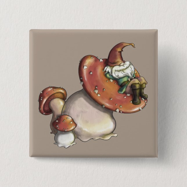 Napping Gnome Button (Vorderseite)