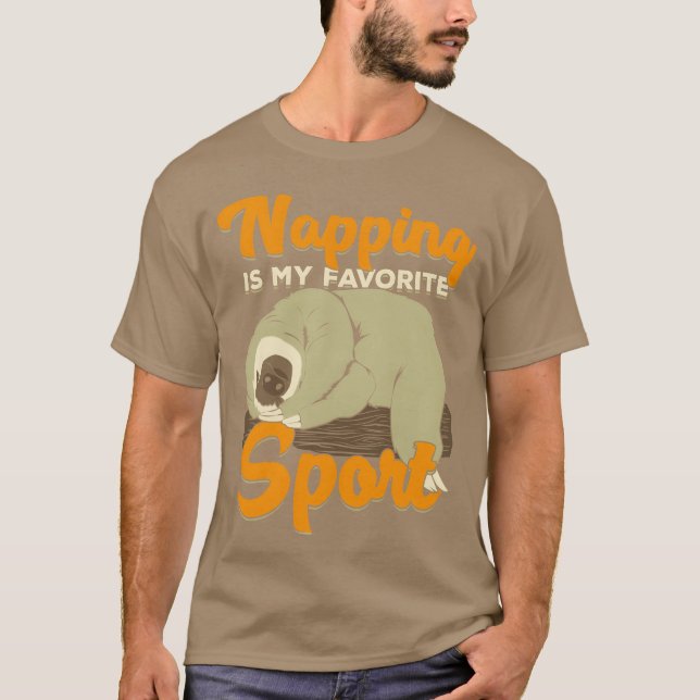 Napping Is My Favorite Sport gift T-Shirt (Vorderseite)
