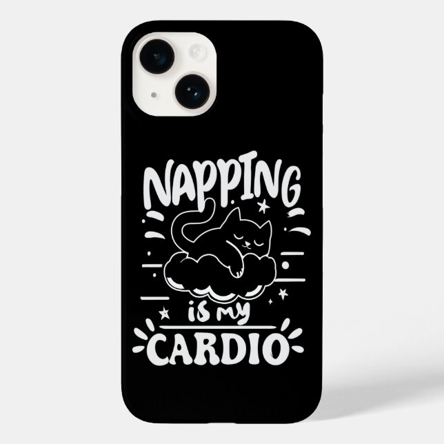 Napping ist mein einfaches, lustiges Katzen-Design Case-Mate iPhone Hülle (Rückseite)