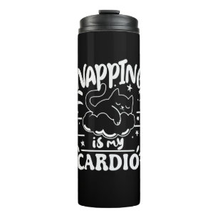 Napping ist mein einfaches, lustiges Katzen-Design Thermosbecher