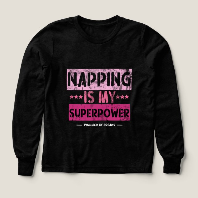 Napping ist meine Supermacht - Funny Sleep Quote (Design Vorderseite)