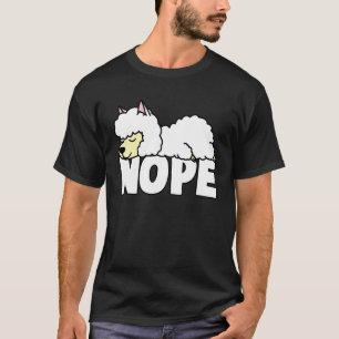Napping Lama T-Shirt Nein Fauler Alpakaliebhaber