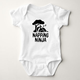Napping Ninja Niedliche Schlaflosigkeit Ninja Art Baby Strampler