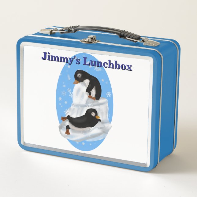 Napping Penguins Lunchbox (Vorderseite)