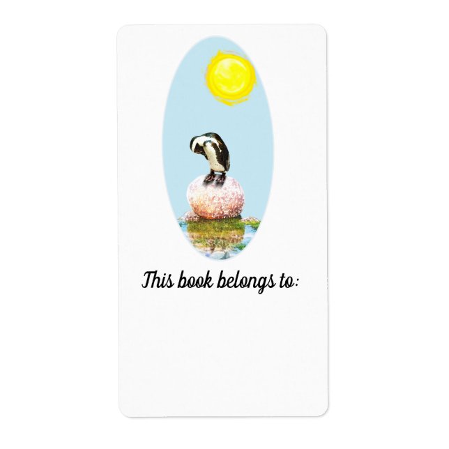 Napping Pinguin im Sun-Buchzeichen (Vorne)