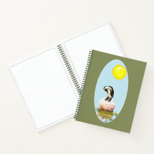 Napping Pinguin in der Sonne Notizbuch