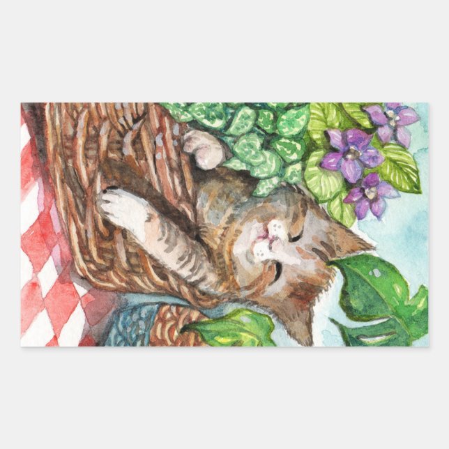 Napping-Therapie Rechteckiger Aufkleber (Vorderseite)