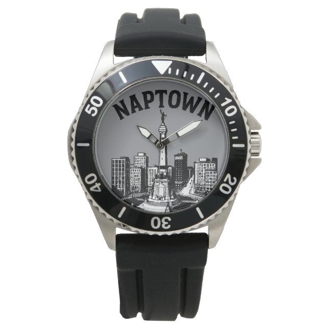 Naptown Indianapolis Indiana Armbanduhr (Vorderseite)