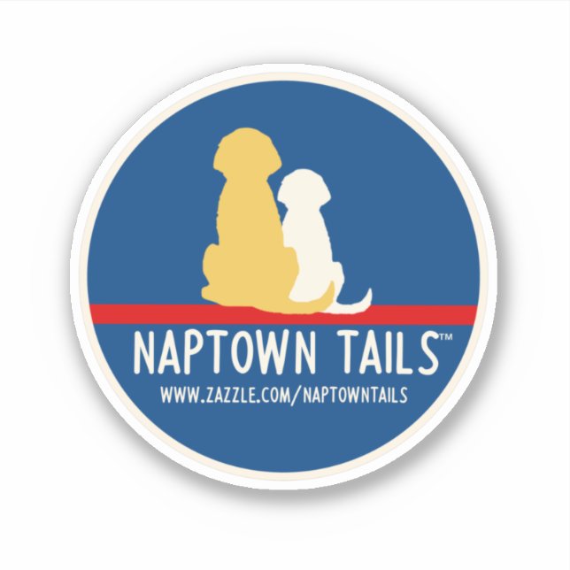 Naptown Schwanzes Dogs Vinyl Sticker (Vorderseite)