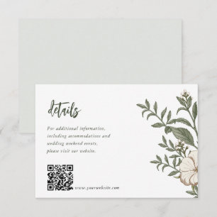 Napture Floral Wedding Einladungskarten Begleitkarte