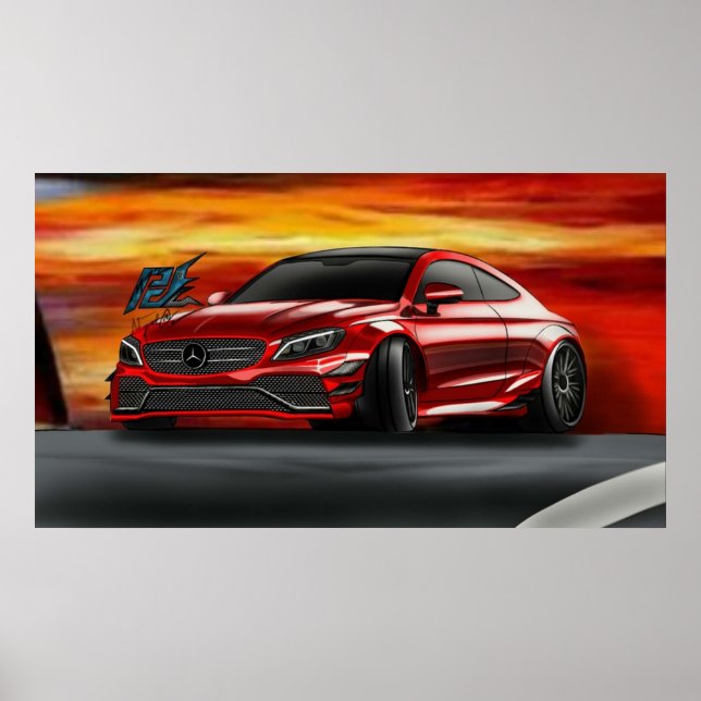 naquash Design mercedes amg c63 s Coupe Poster (Vorne)