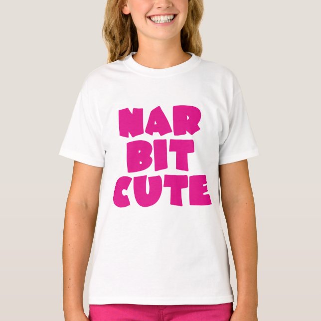 Nar Bit Niedlich (pink) Baby T-shirt (Vorderseite)