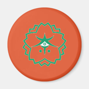 Nara-Flagge Präfektur Japan-Symbol Magnet