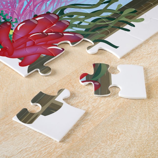 Nara Japan Tintenfisch Reiseplakat Puzzle (Seite)