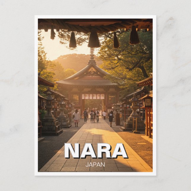 Nara Japan Travel Postkarte (Vorderseite)