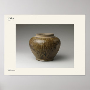 Nara Japanischer Urnen-Kunstposter Poster