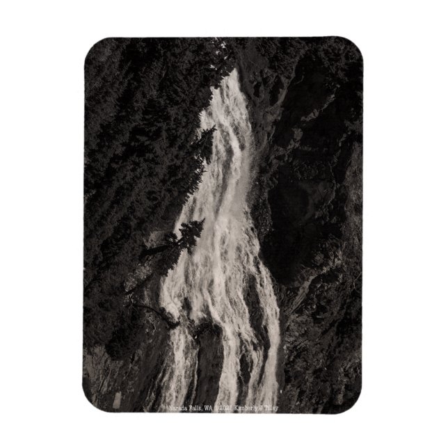 Narada Falls, WA Magnet (Vertikal)