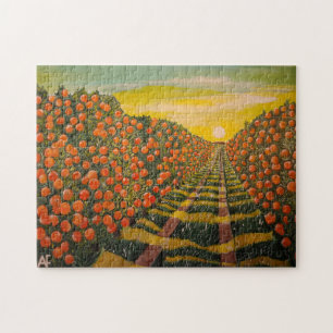 Naranjas de Valencia Gemälde von Alfred Fox Puzzle
